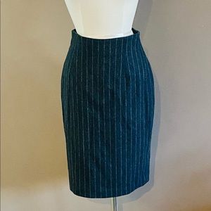 Body by Victoria Wool Pin Stripped Skirt Size 8